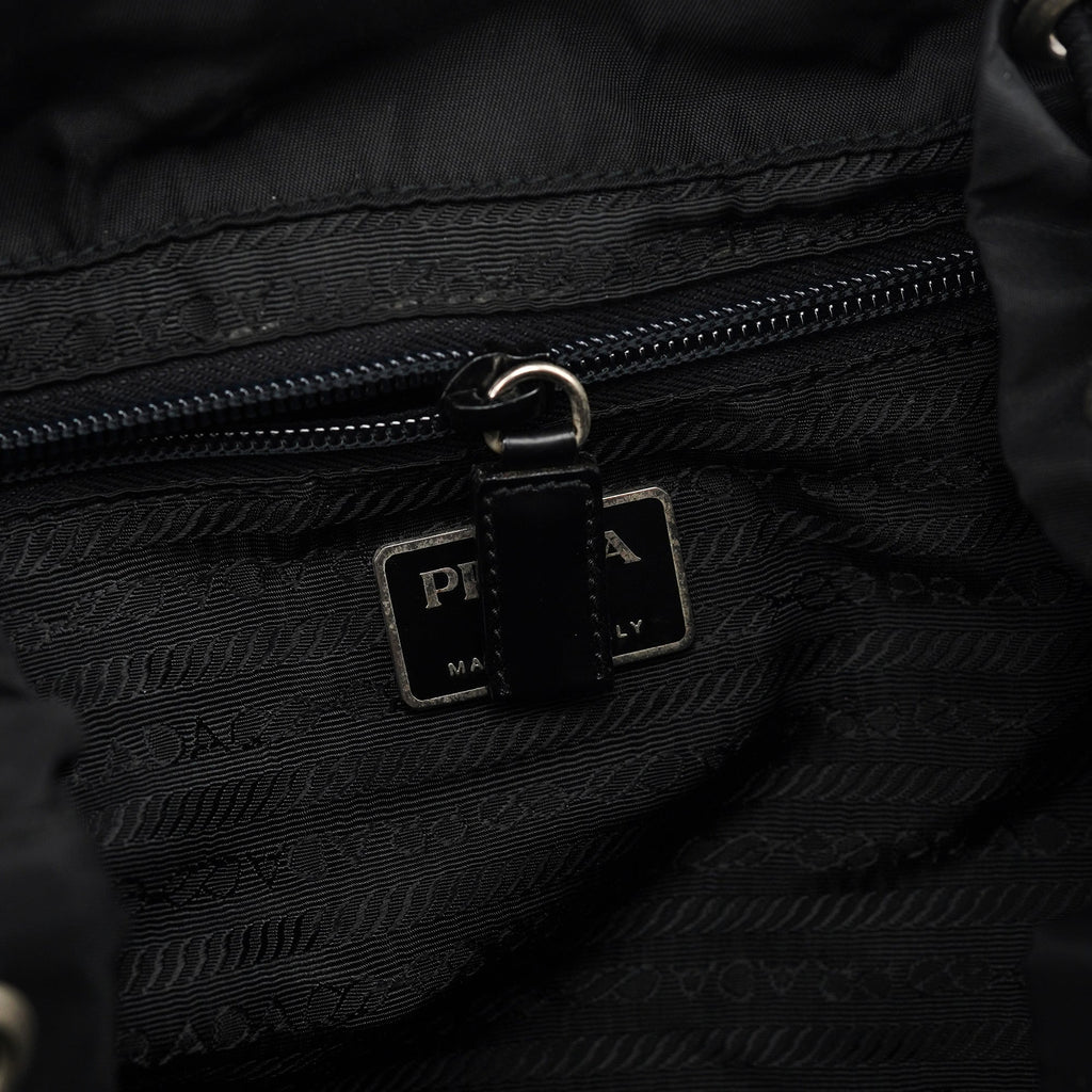 B2811 Black Tessuto Vela Backpack