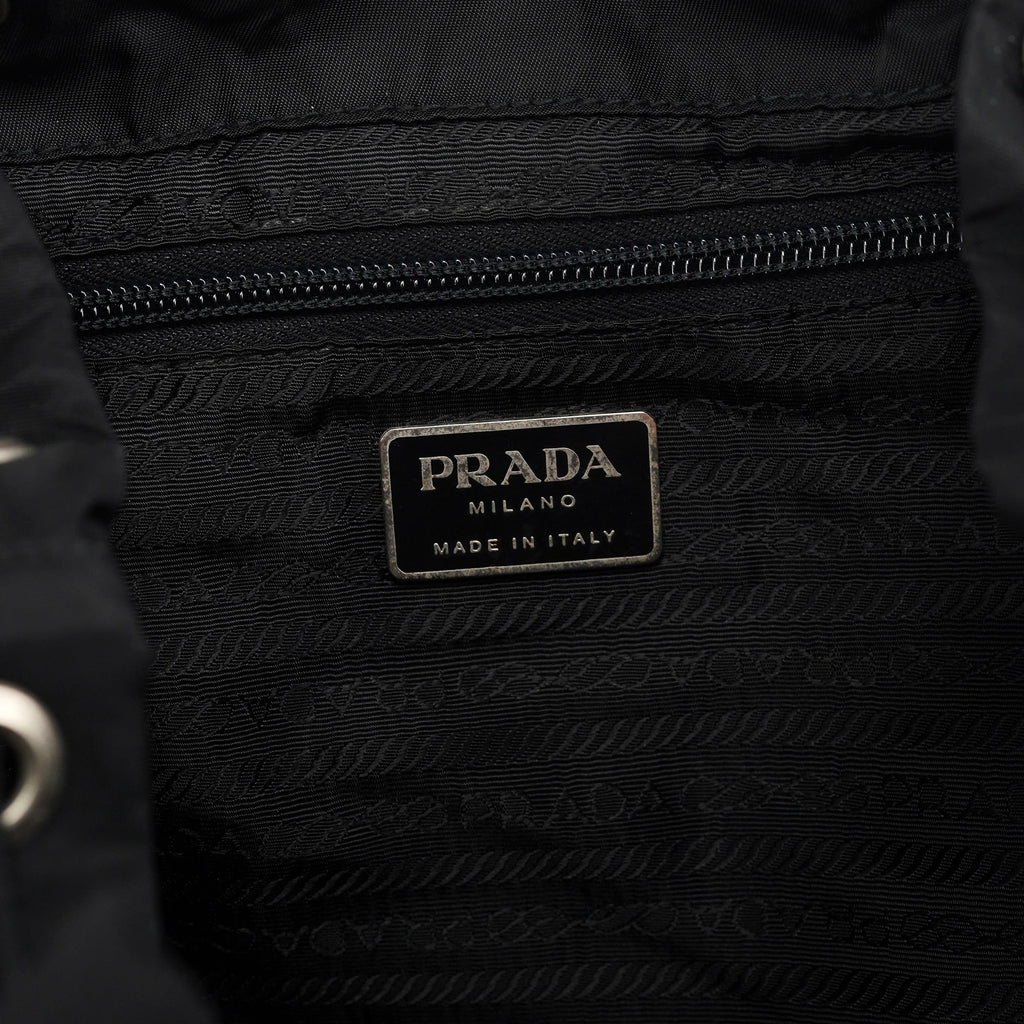 B2811 Black Tessuto Vela Backpack