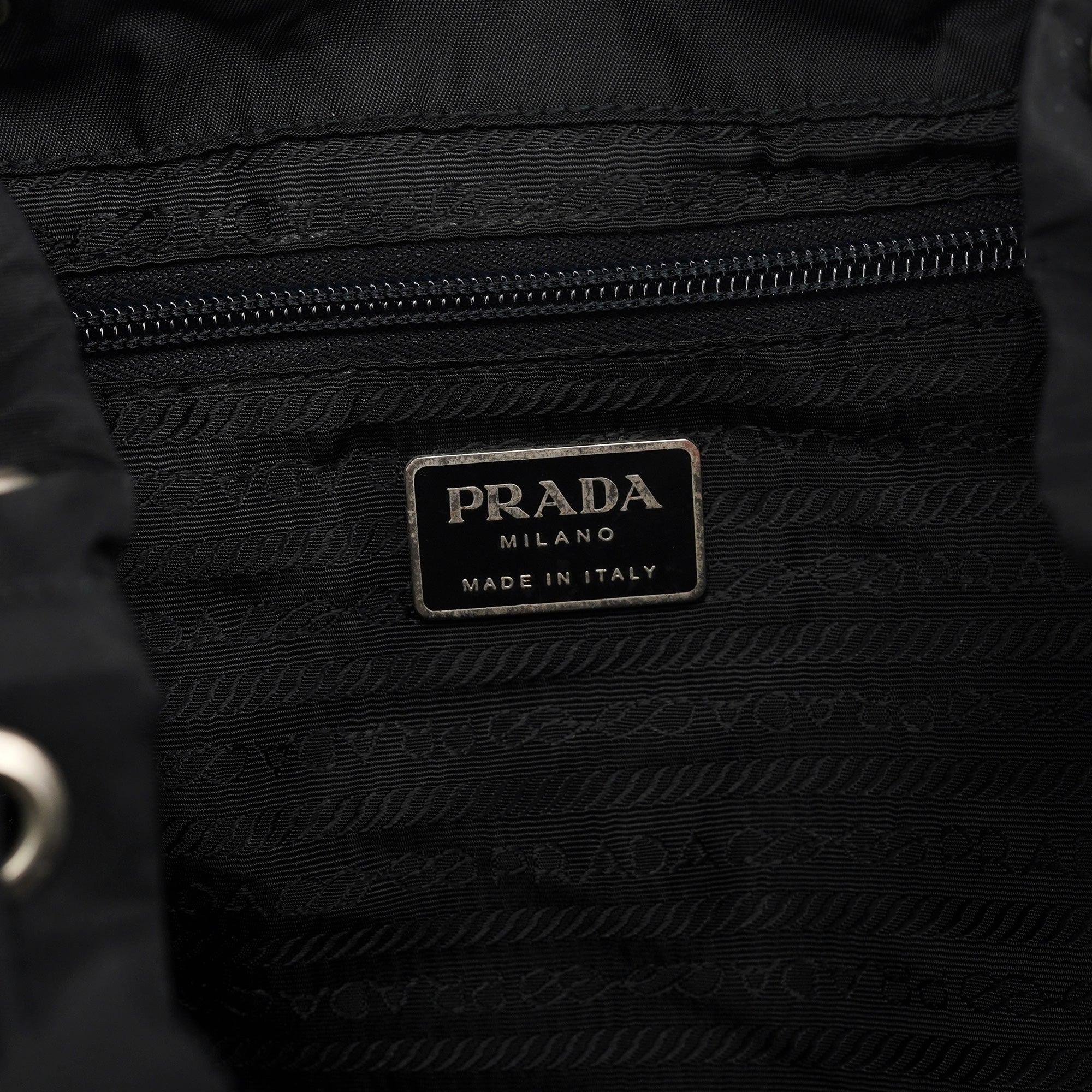 B2811 Black Tessuto Vela Backpack