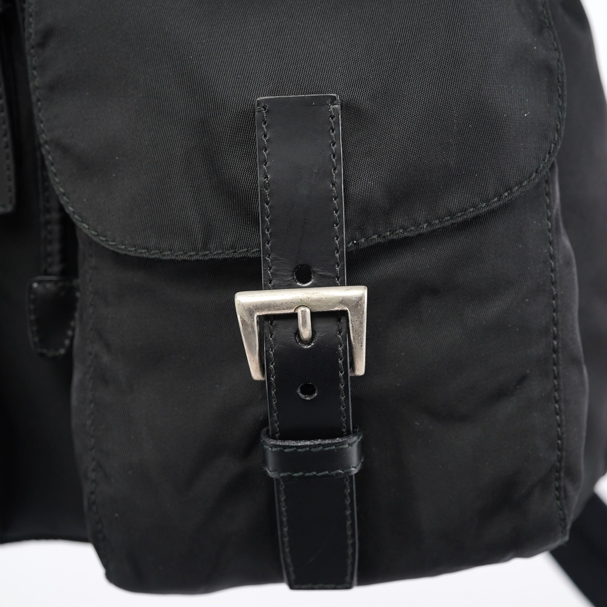 B2811 Black Tessuto Vela Backpack