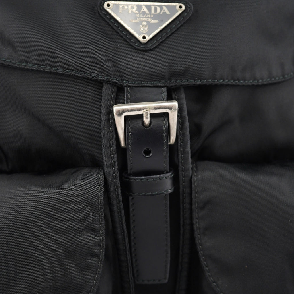 B2811 Black Tessuto Vela Backpack