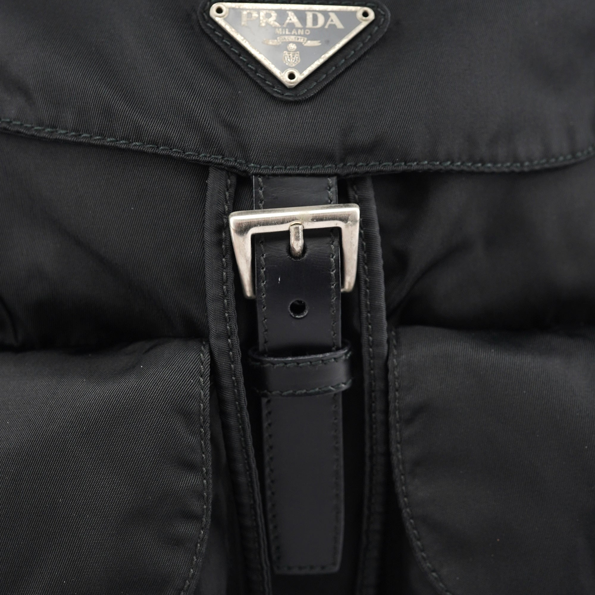 B2811 Black Tessuto Vela Backpack