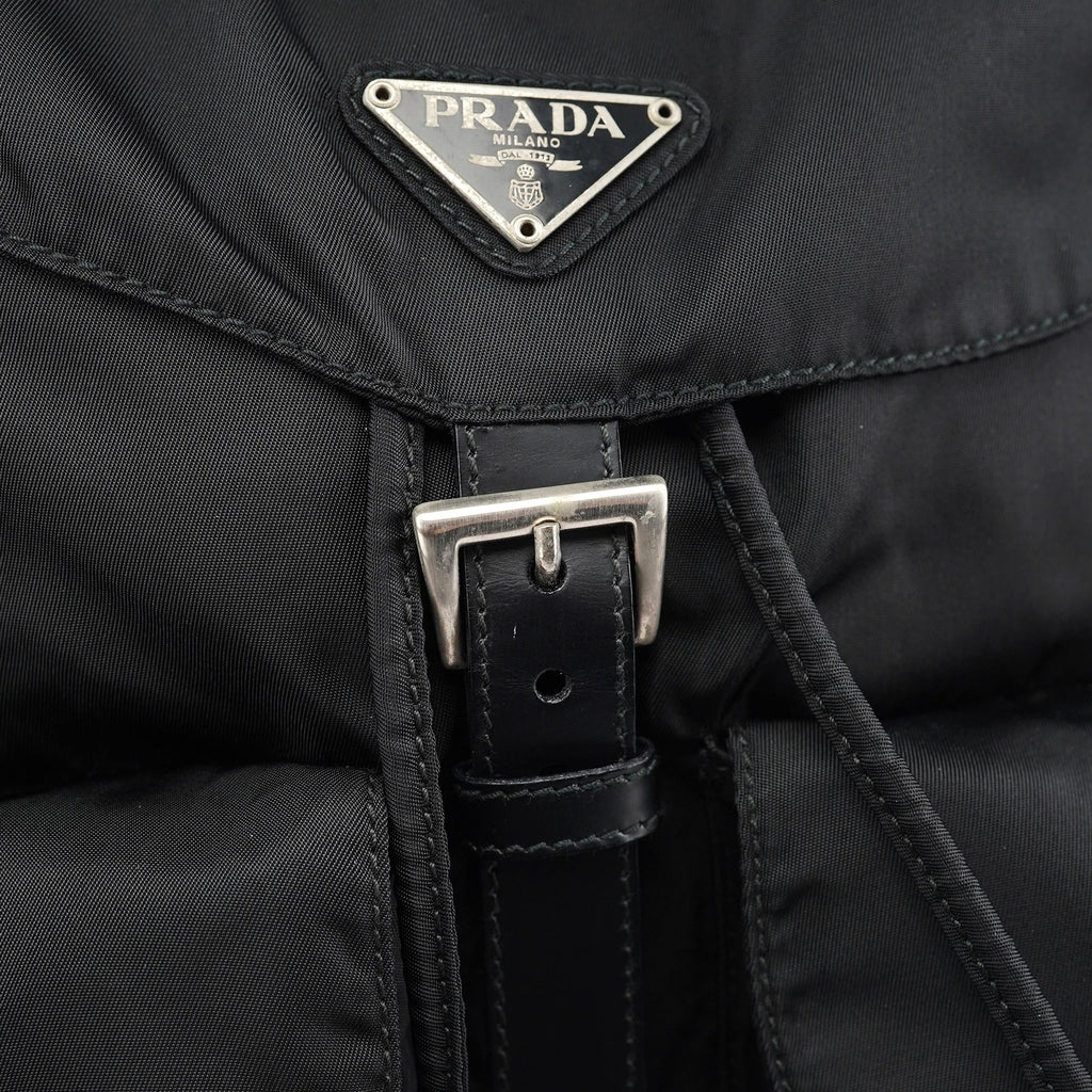 B2811 Black Tessuto Vela Backpack