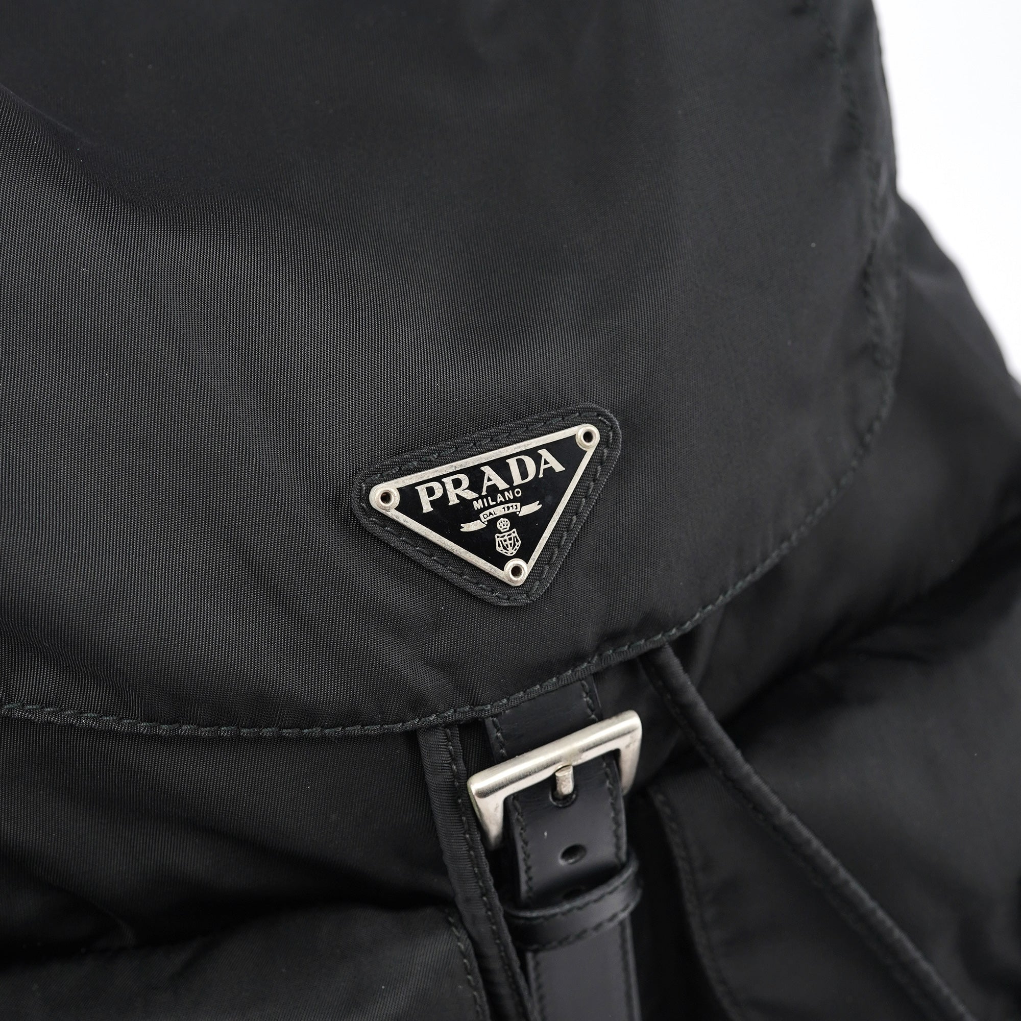 B2811 Black Tessuto Vela Backpack