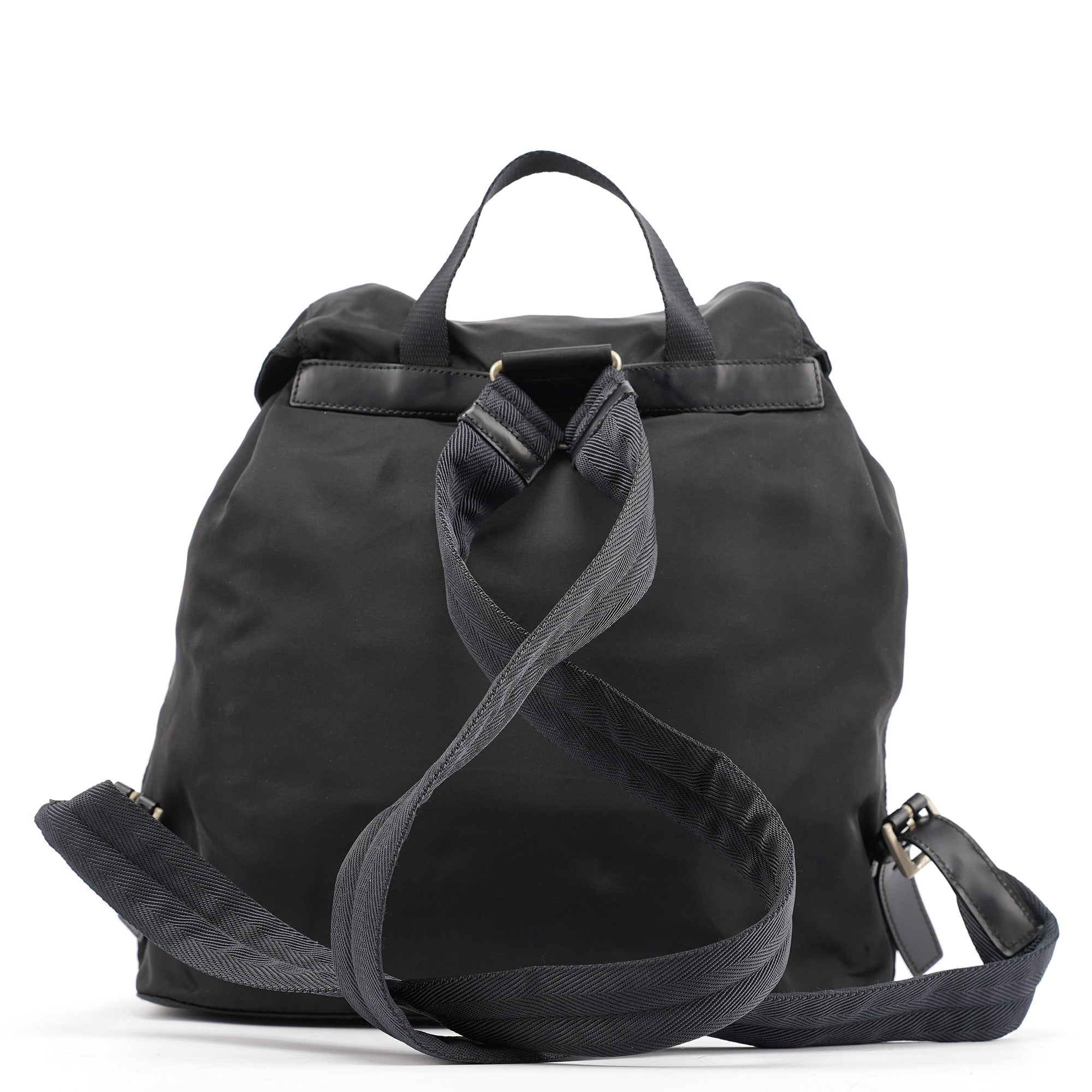 B2811 Black Tessuto Vela Backpack