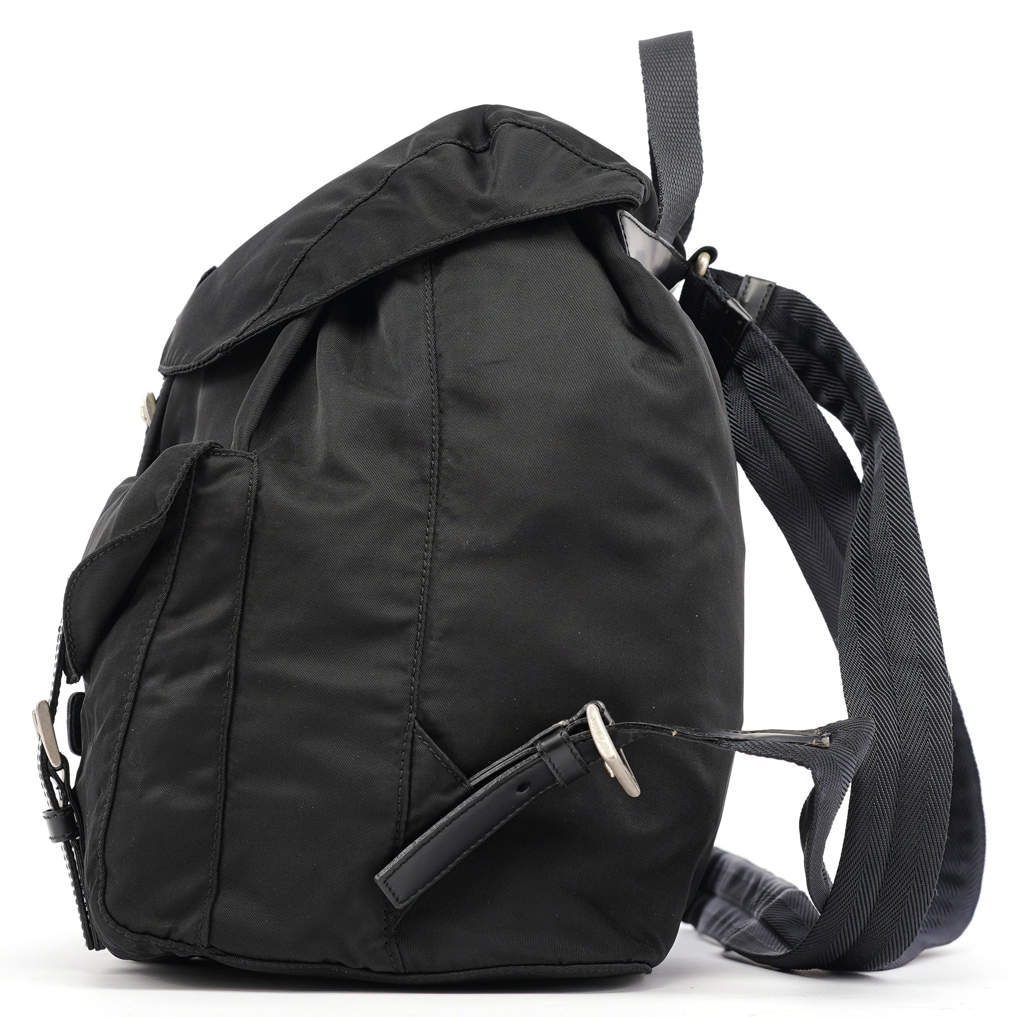B2811 Black Tessuto Vela Backpack