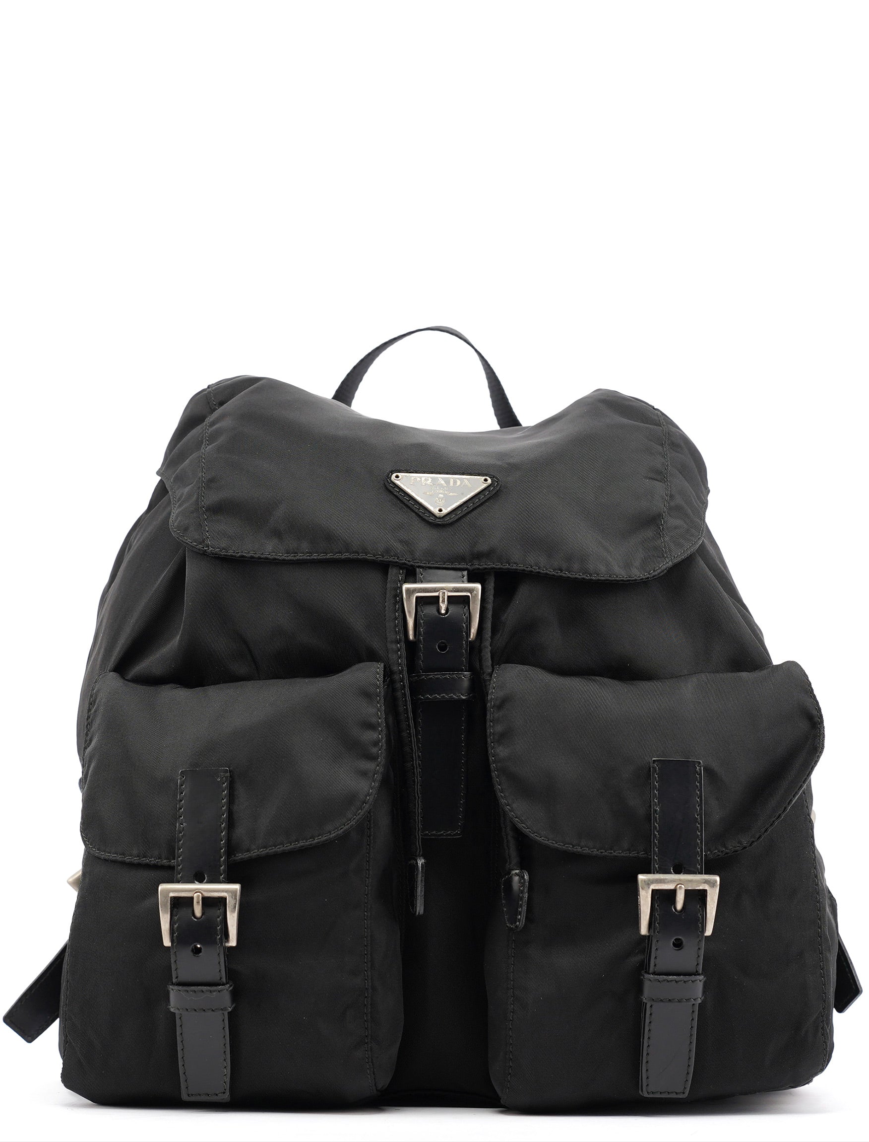 B2811 Black Tessuto Vela Backpack
