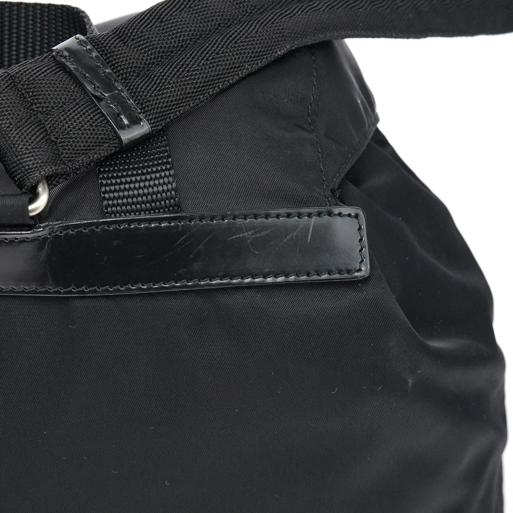 B2811 Black Tessuto Vela Backpack