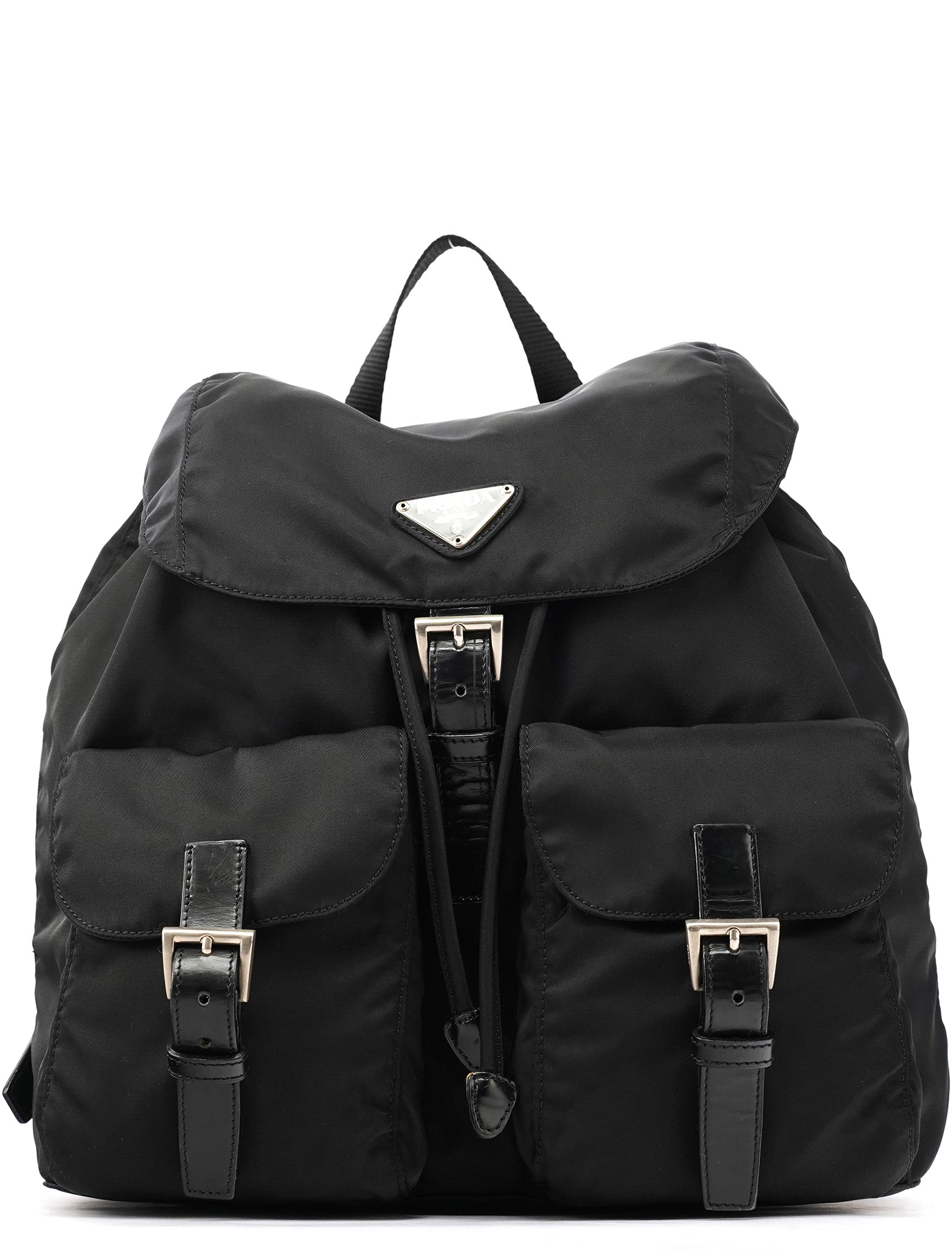 B2811 Black Tessuto Vela Backpack
