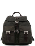 B2811 Green Tessuto Vela Backpack