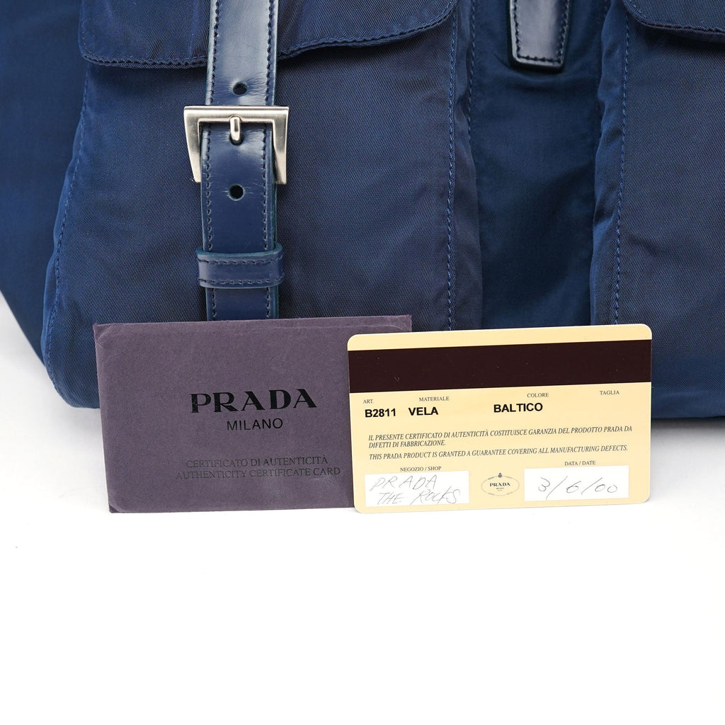 B2811 Royal Blue Tessuto Backpack