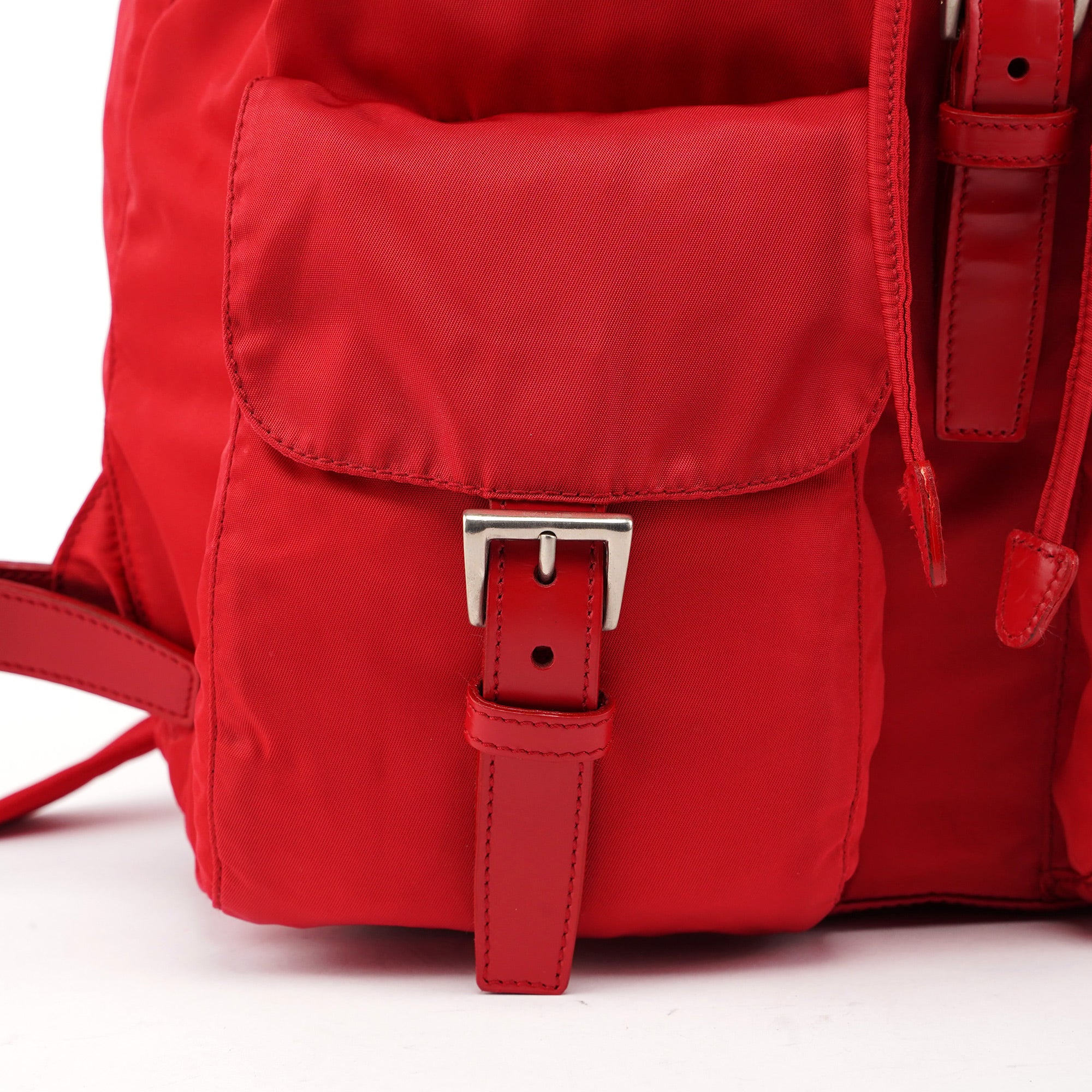 B2811 Tessuto Vela Red Backpack