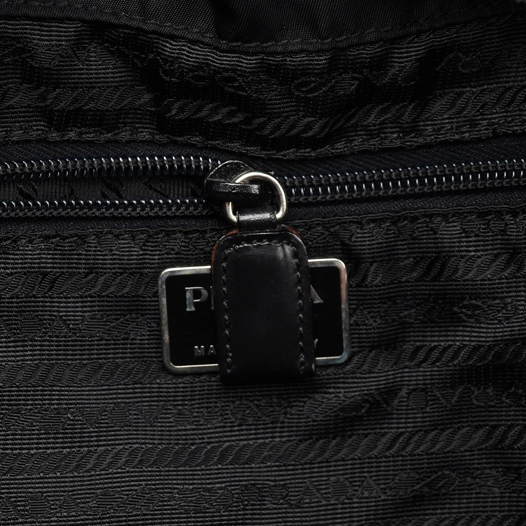 B2811F Black Tessuto Vela Backpack