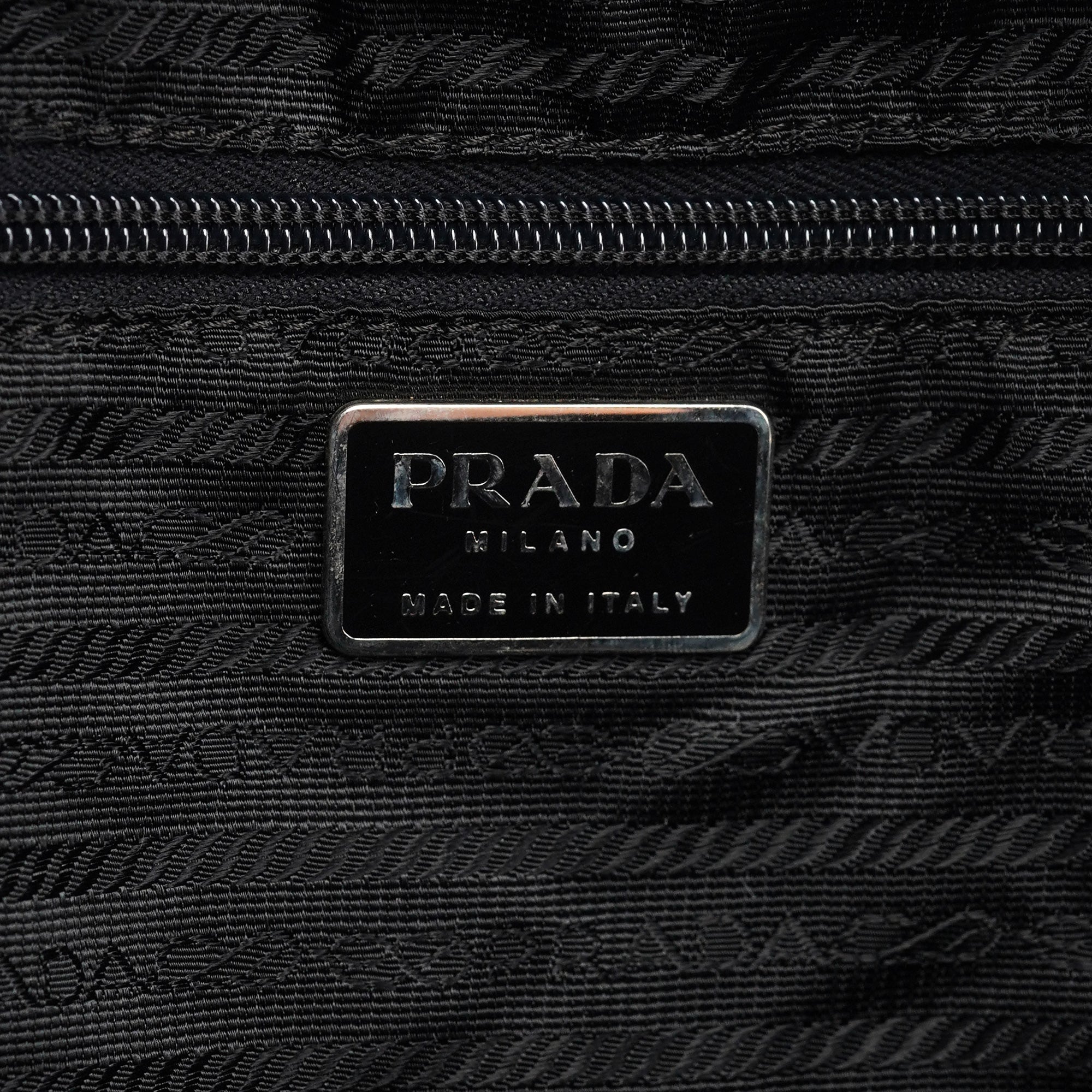 B2811F Black Tessuto Vela Backpack