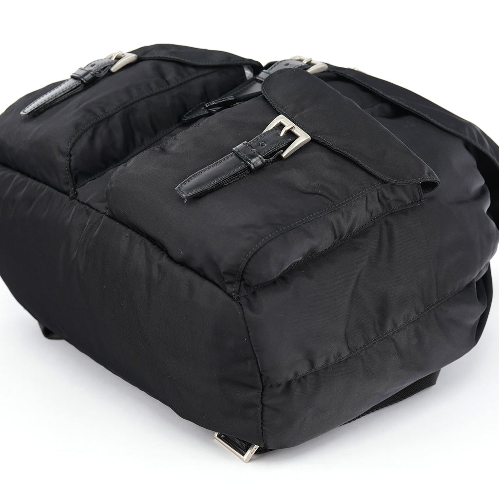 B2811F Black Tessuto Vela Backpack