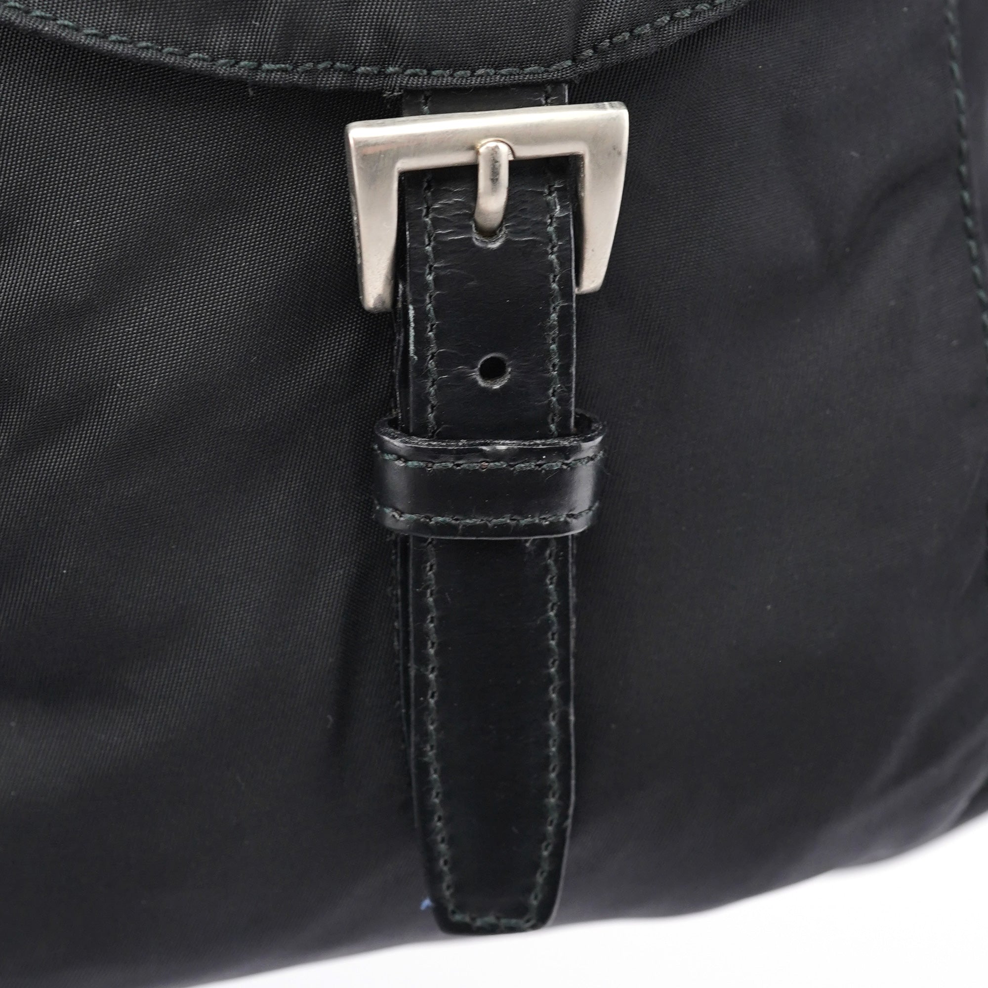 B2811F Black Tessuto Vela Backpack