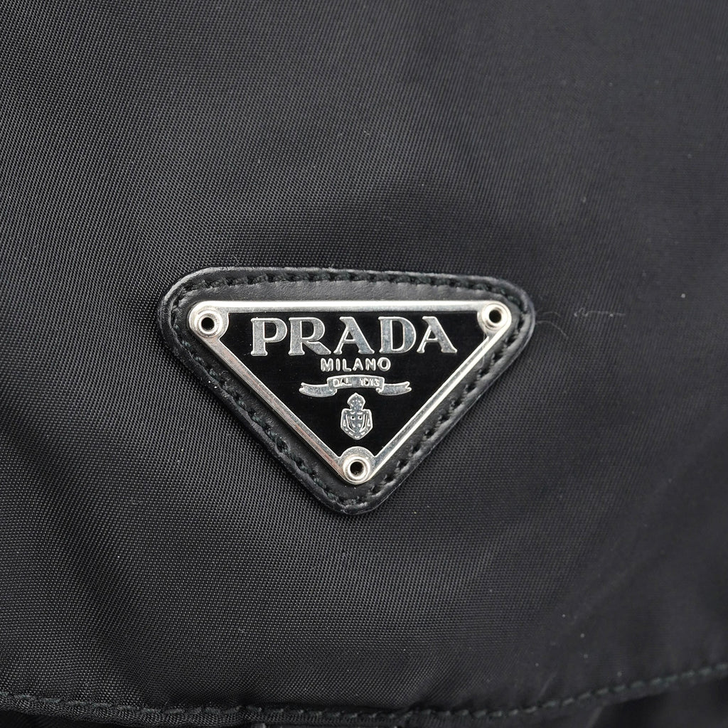 B2811F Black Tessuto Vela Backpack