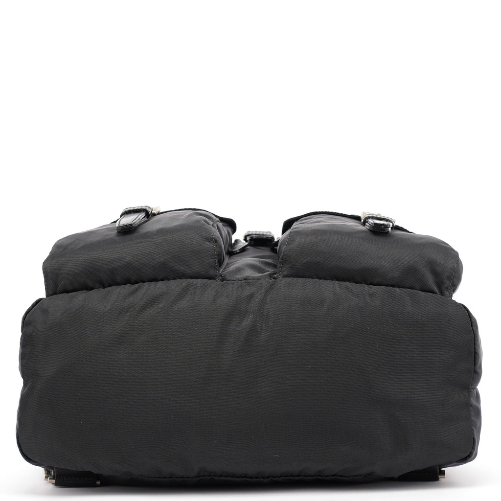 B2811F Black Tessuto Vela Backpack