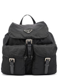 B2811F Black Tessuto Vela Backpack