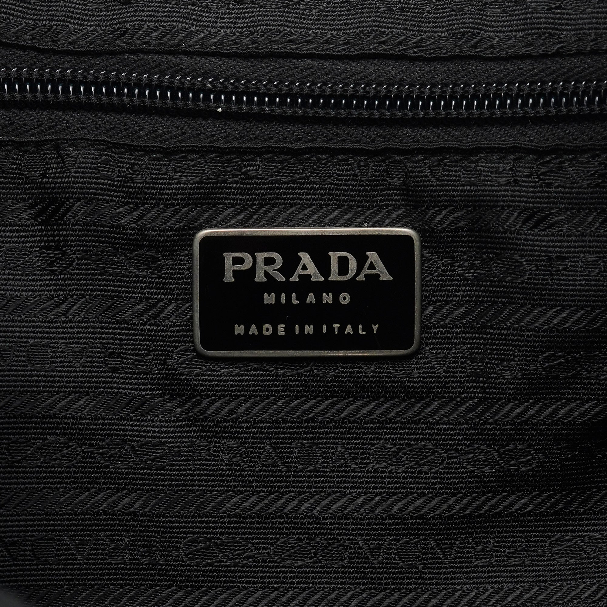 B2811F Black Tessuto Vela Backpack