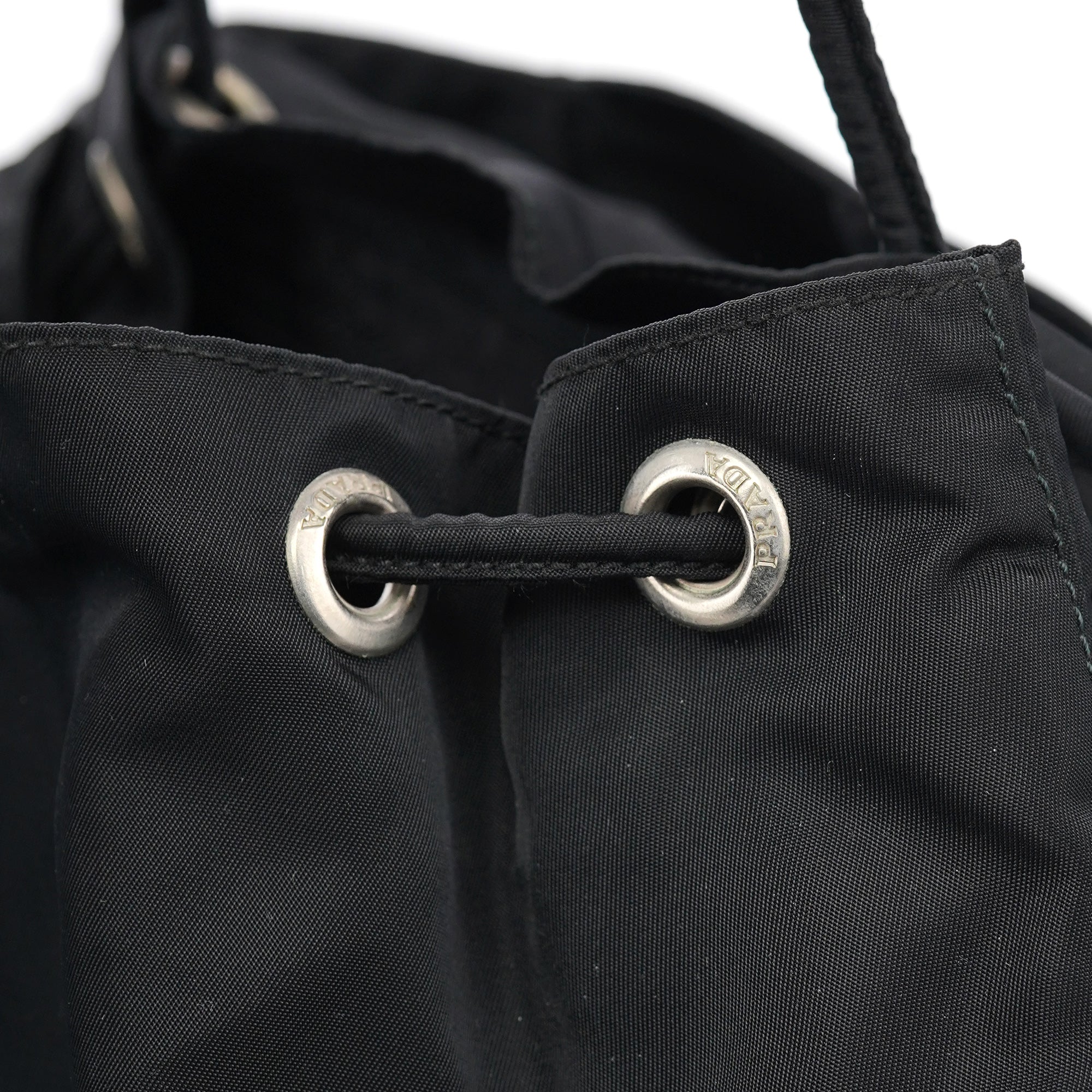 B2811F Black Tessuto Vela Backpack