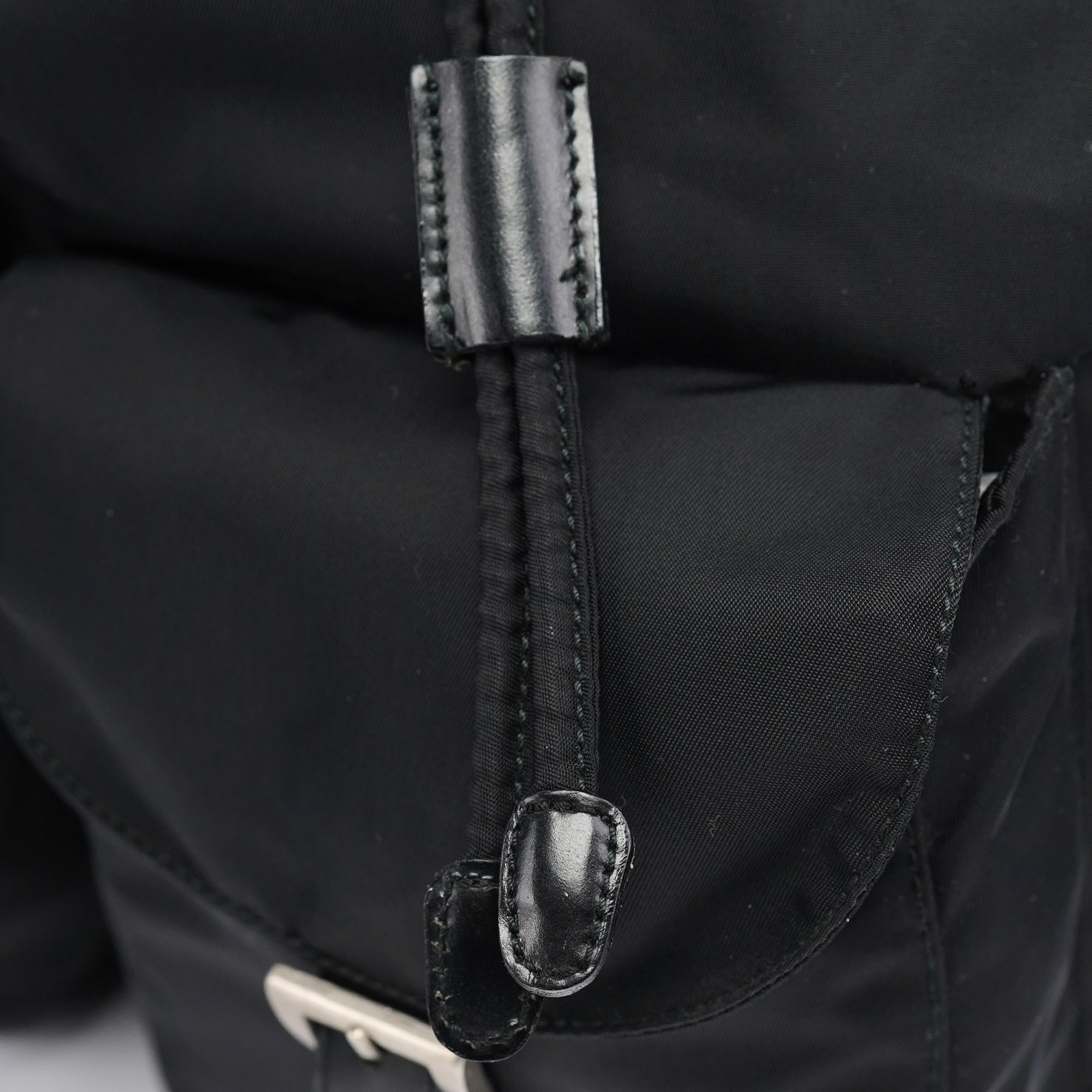 B2811F Black Tessuto Vela Backpack