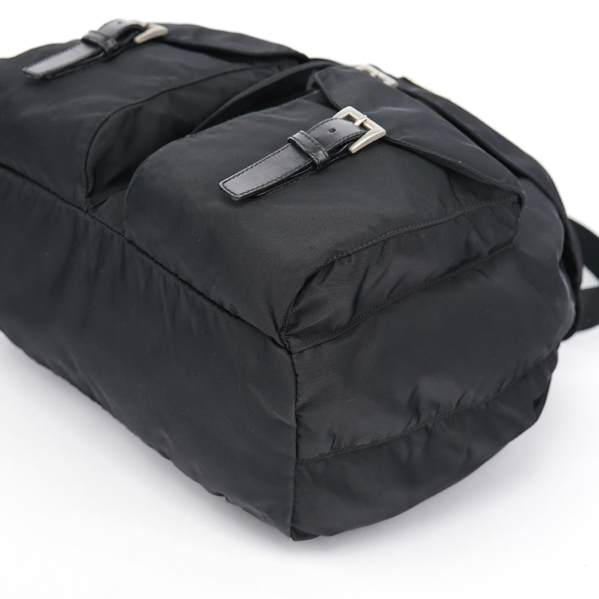 B2811F Black Tessuto Vela Backpack