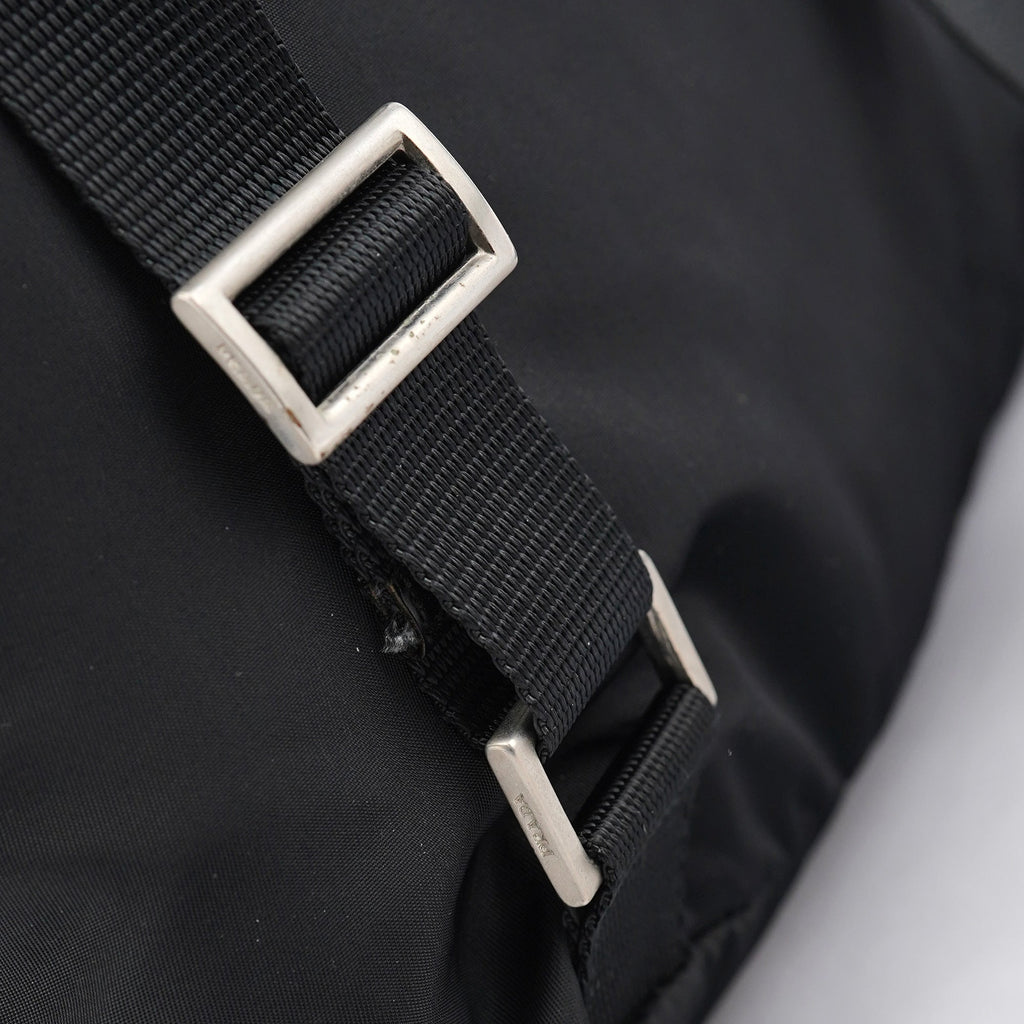 B2811F Black Tessuto Vela Backpack