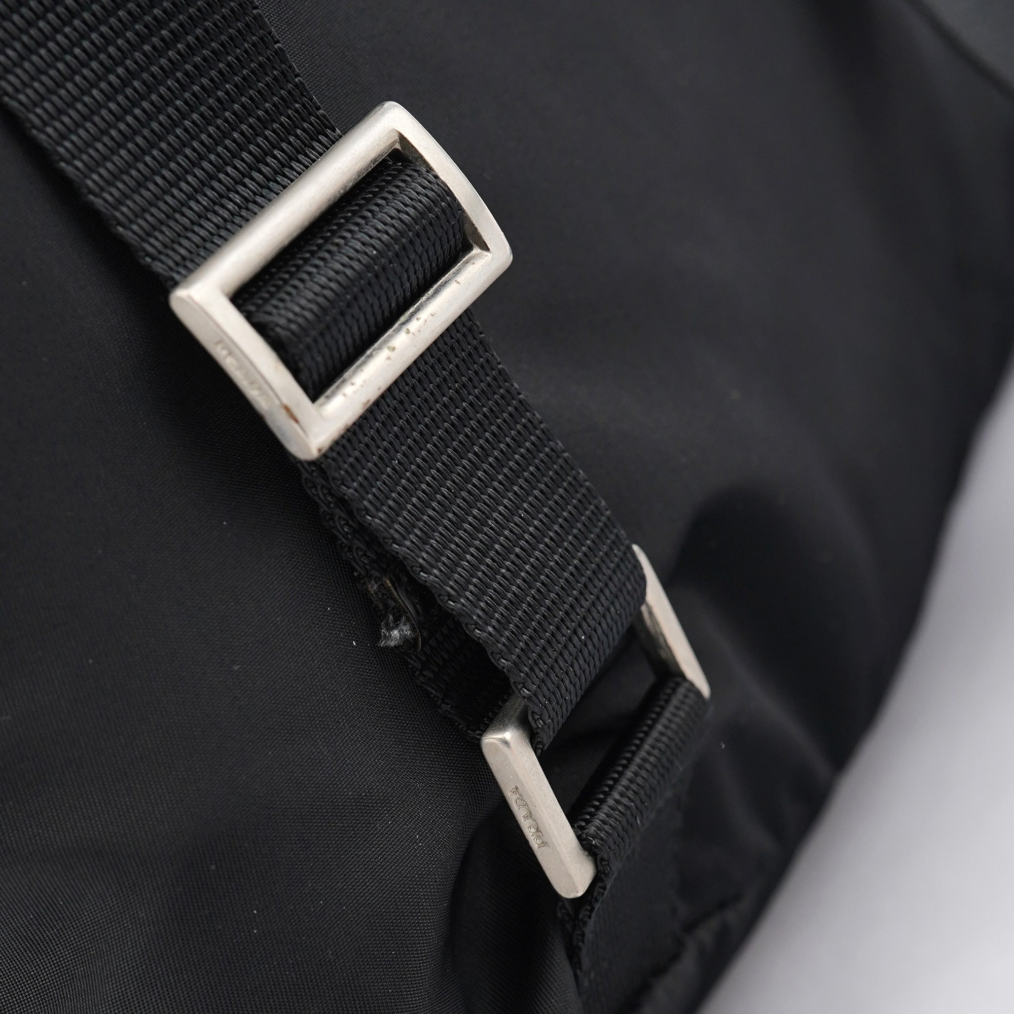 B2811F Black Tessuto Vela Backpack