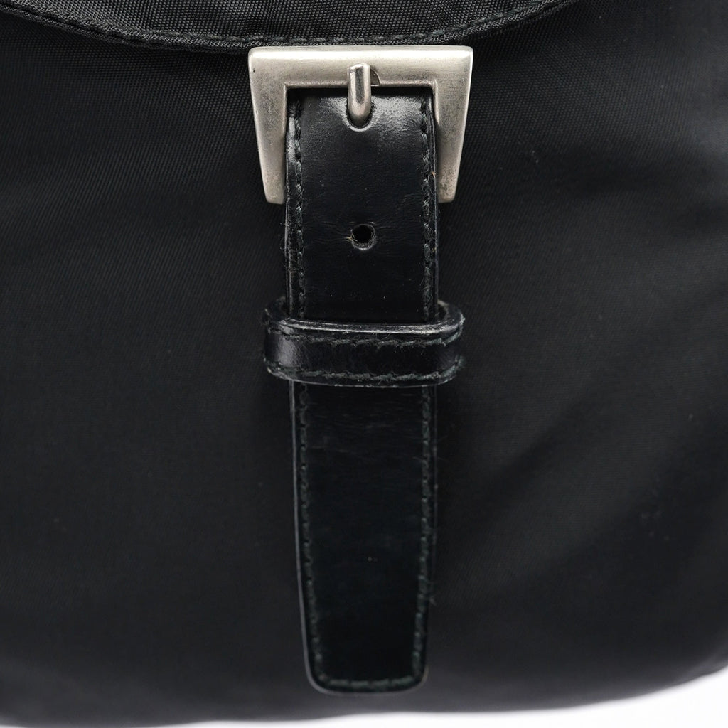 B2811F Black Tessuto Vela Backpack