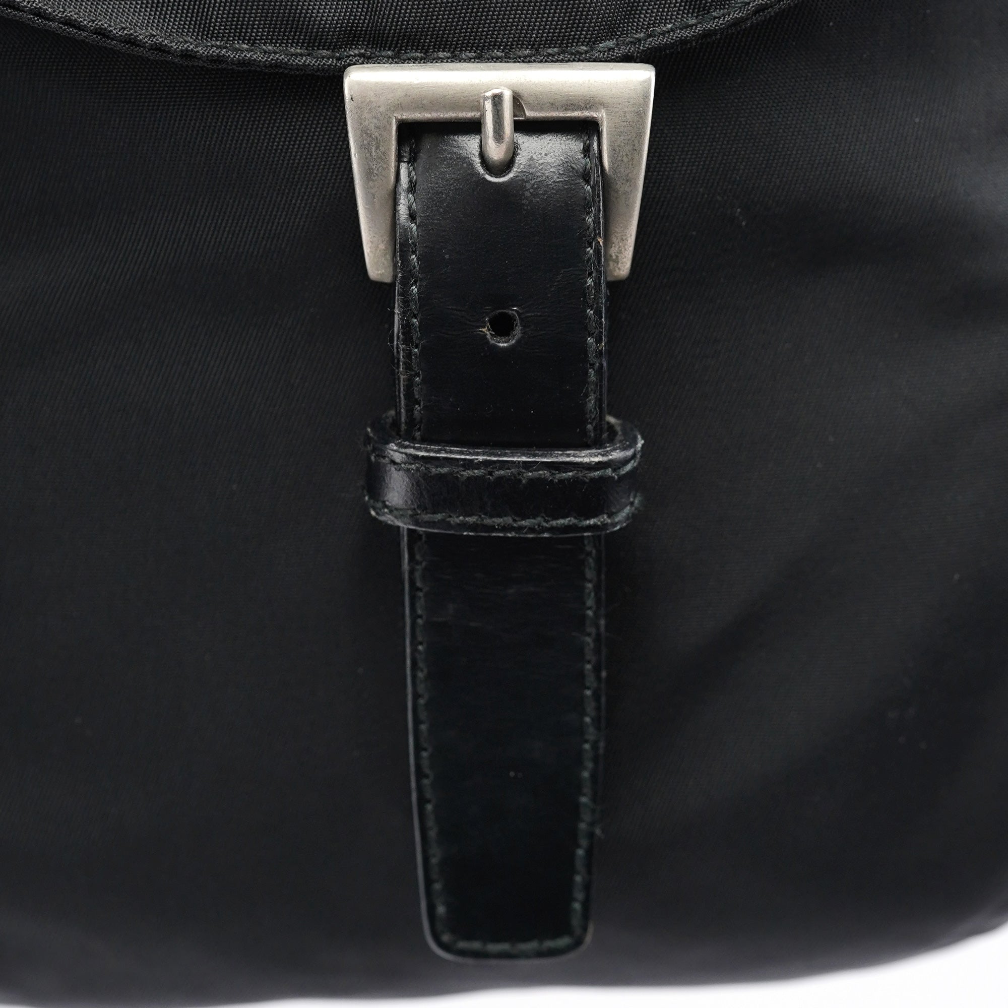 B2811F Black Tessuto Vela Backpack