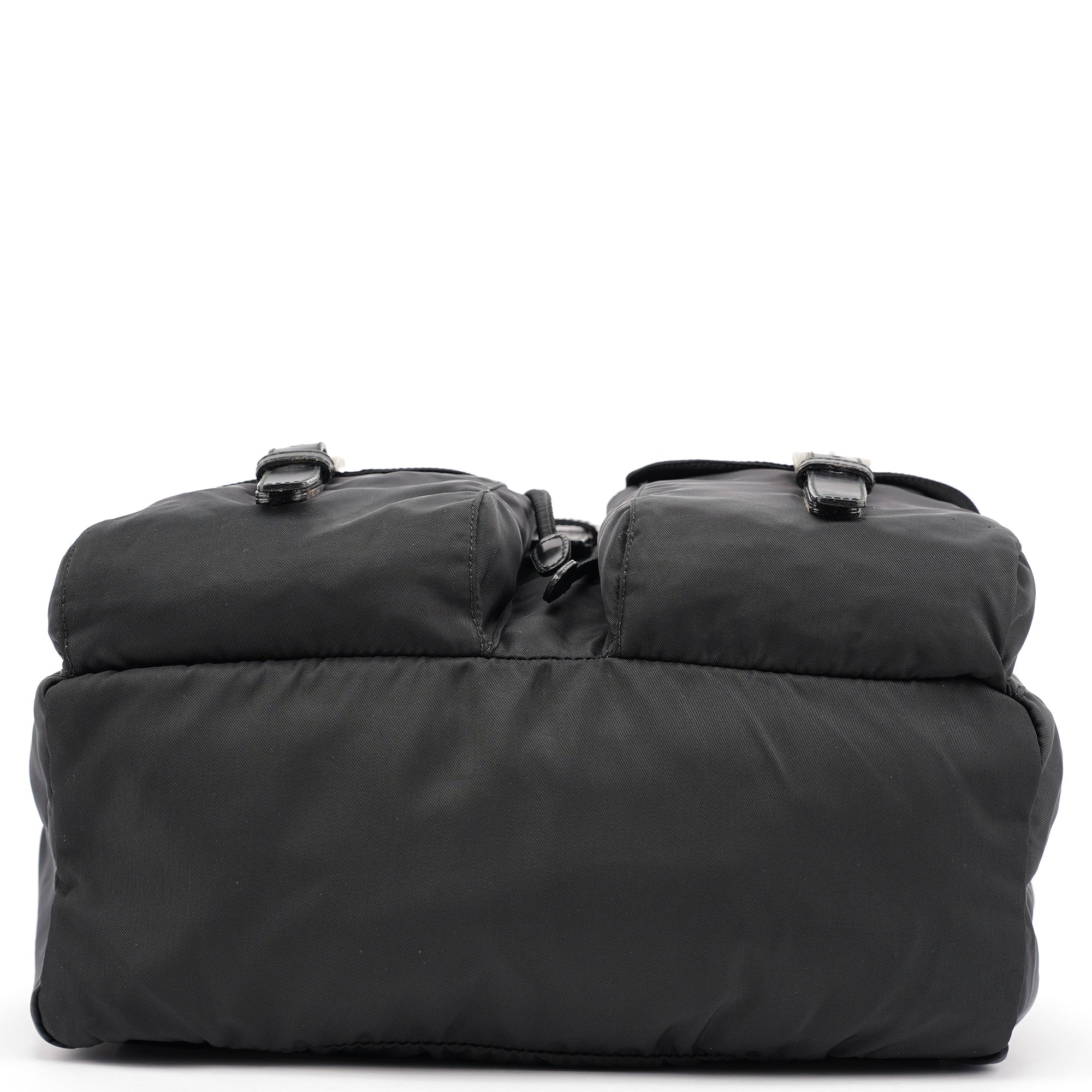 B2811F Black Tessuto Vela Backpack