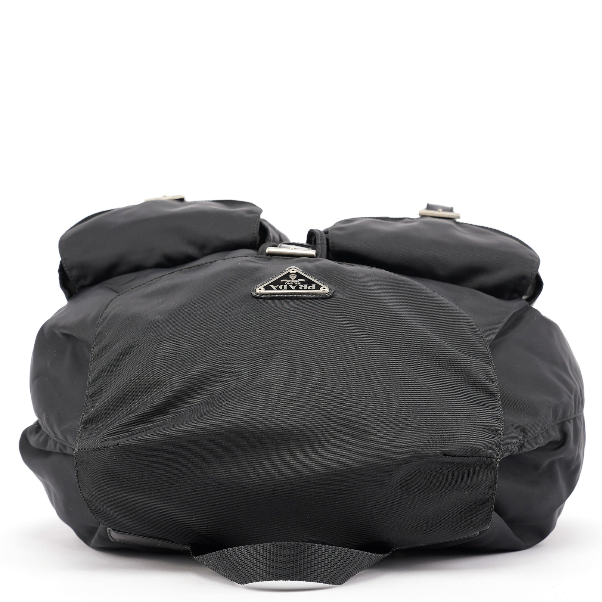 B2811F Black Tessuto Vela Backpack