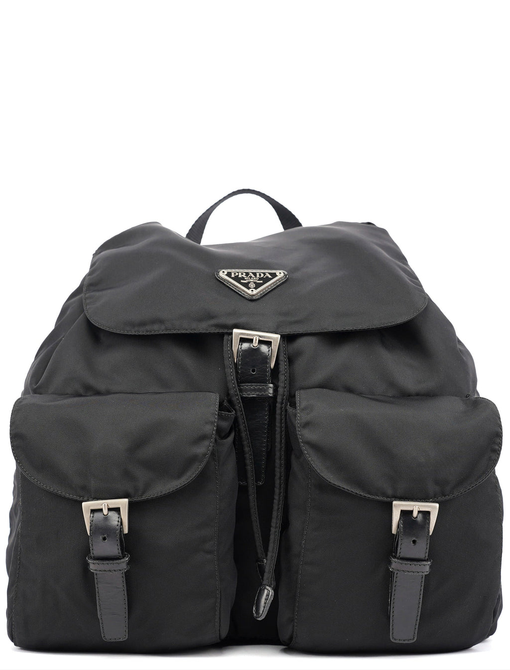 B2811F Black Tessuto Vela Backpack