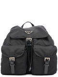 B2811F Black Tessuto Vela Backpack