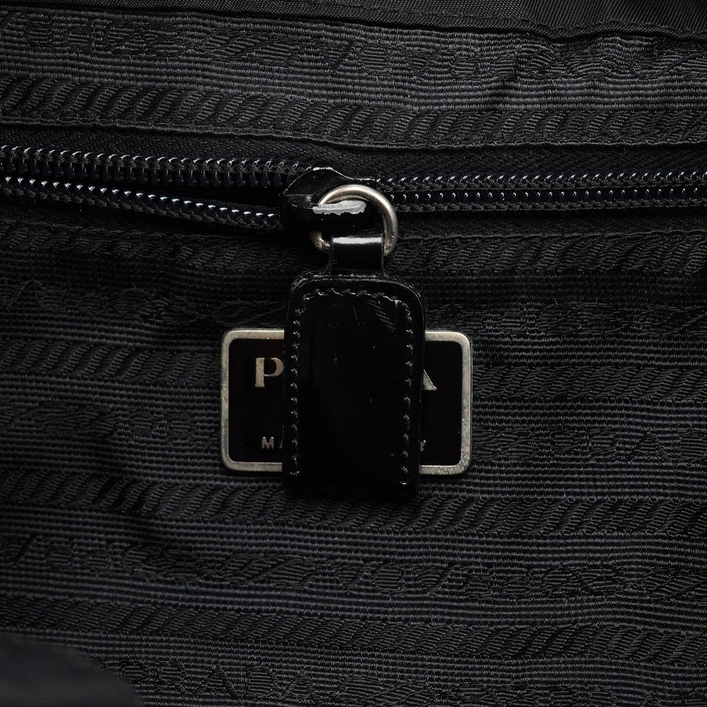 B2811F Black Tessuto Vela Backpack
