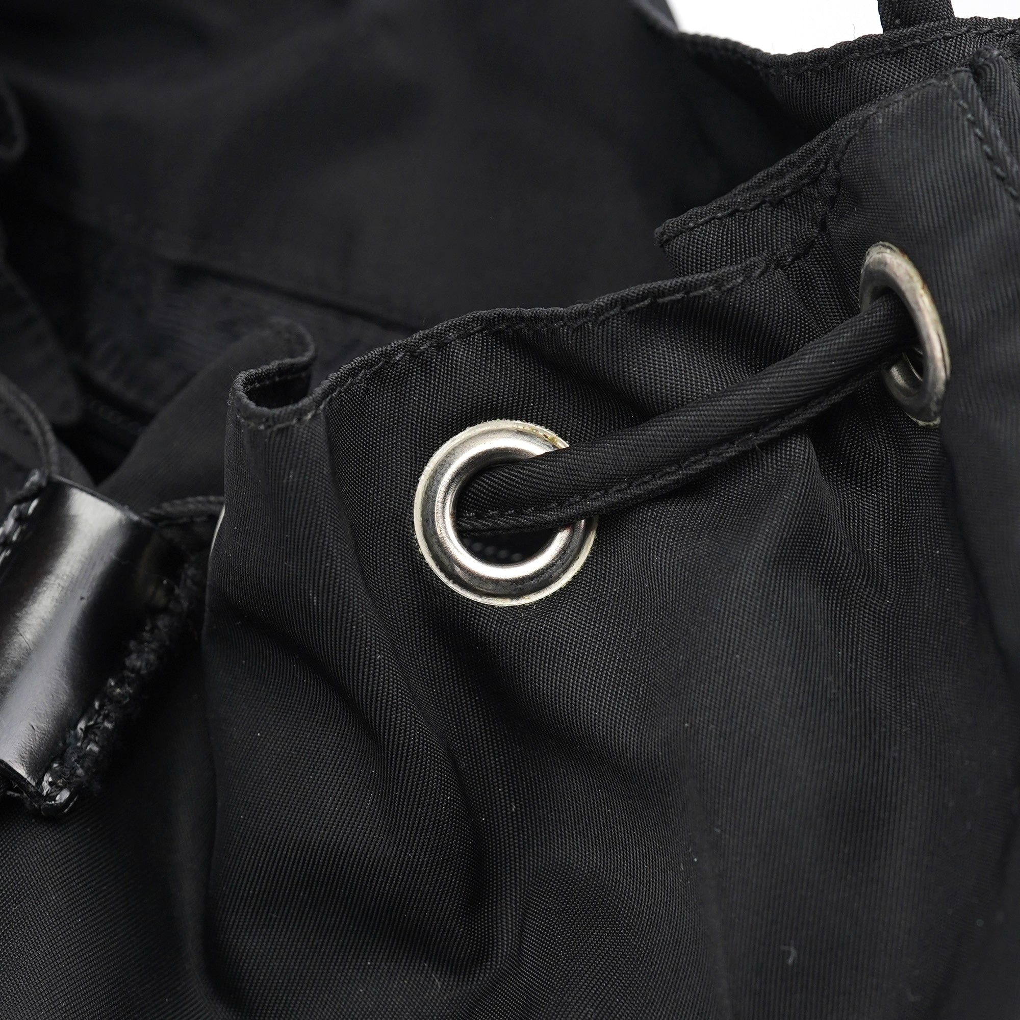 B2811F Black Tessuto Vela Backpack