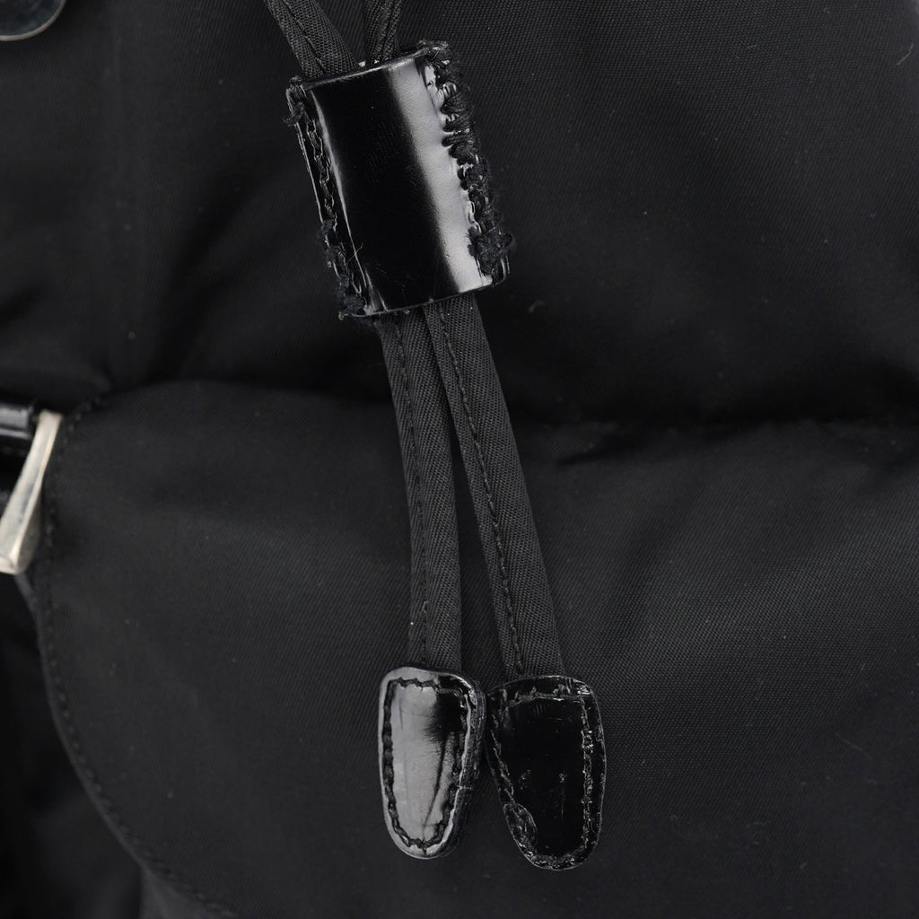 B2811F Black Tessuto Vela Backpack