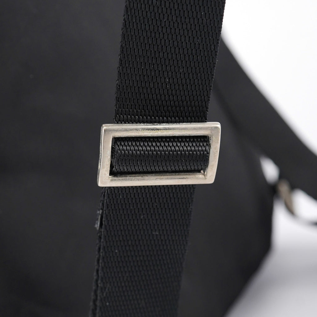B2811F Black Tessuto Vela Backpack