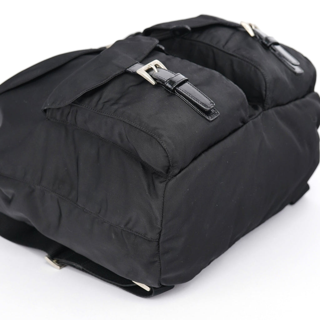 B2811F Black Tessuto Vela Backpack