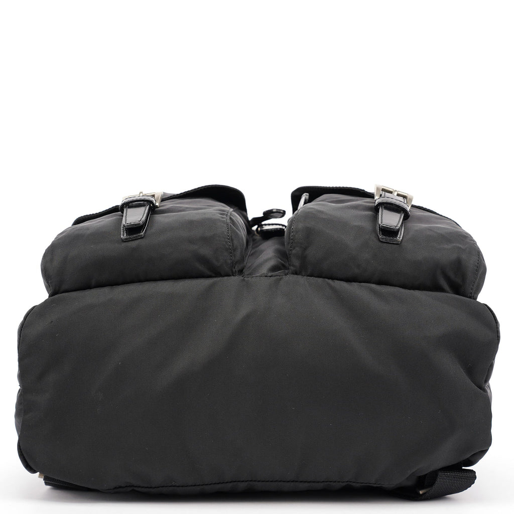 B2811F Black Tessuto Vela Backpack