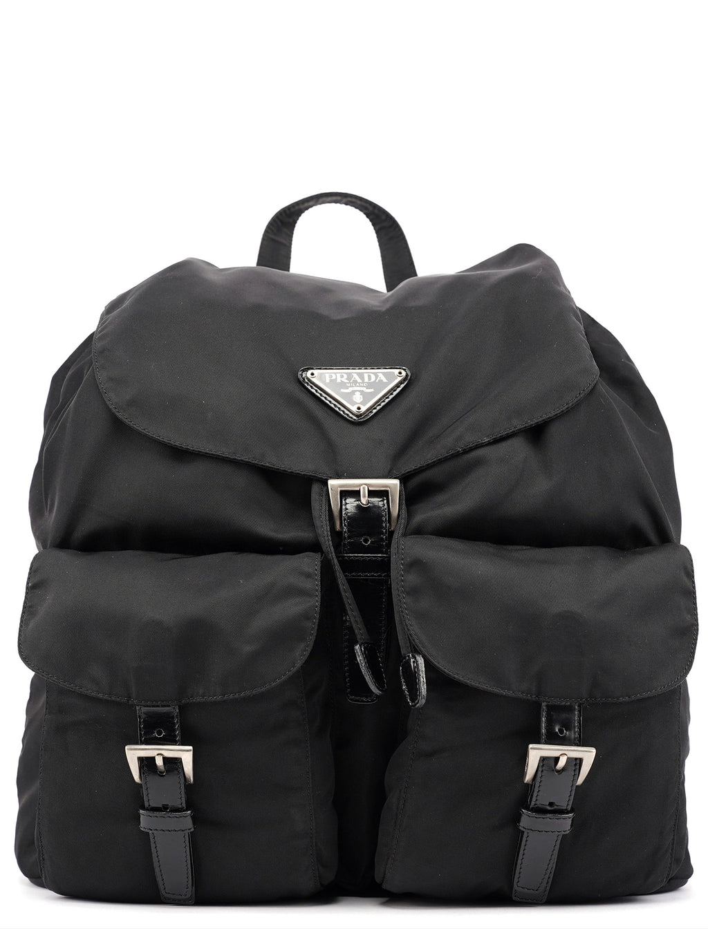 B2811F Black Tessuto Vela Backpack