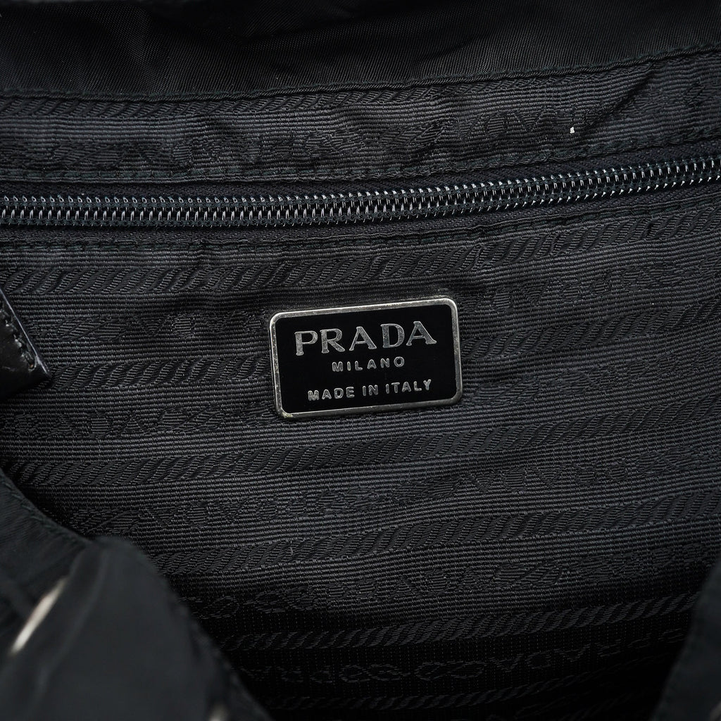B2811F Black Tessuto Vela Backpack