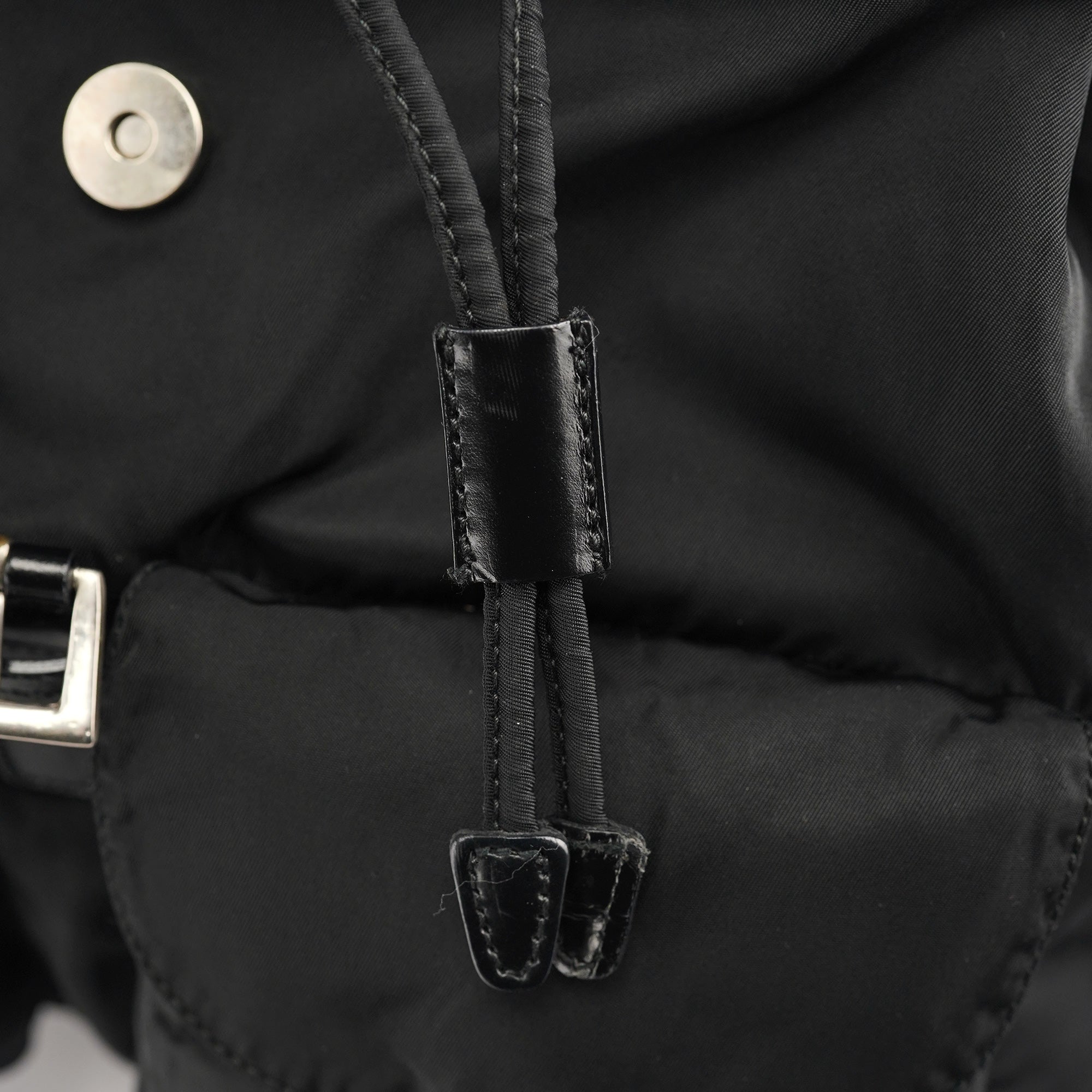 B2811F Black Tessuto Vela Backpack