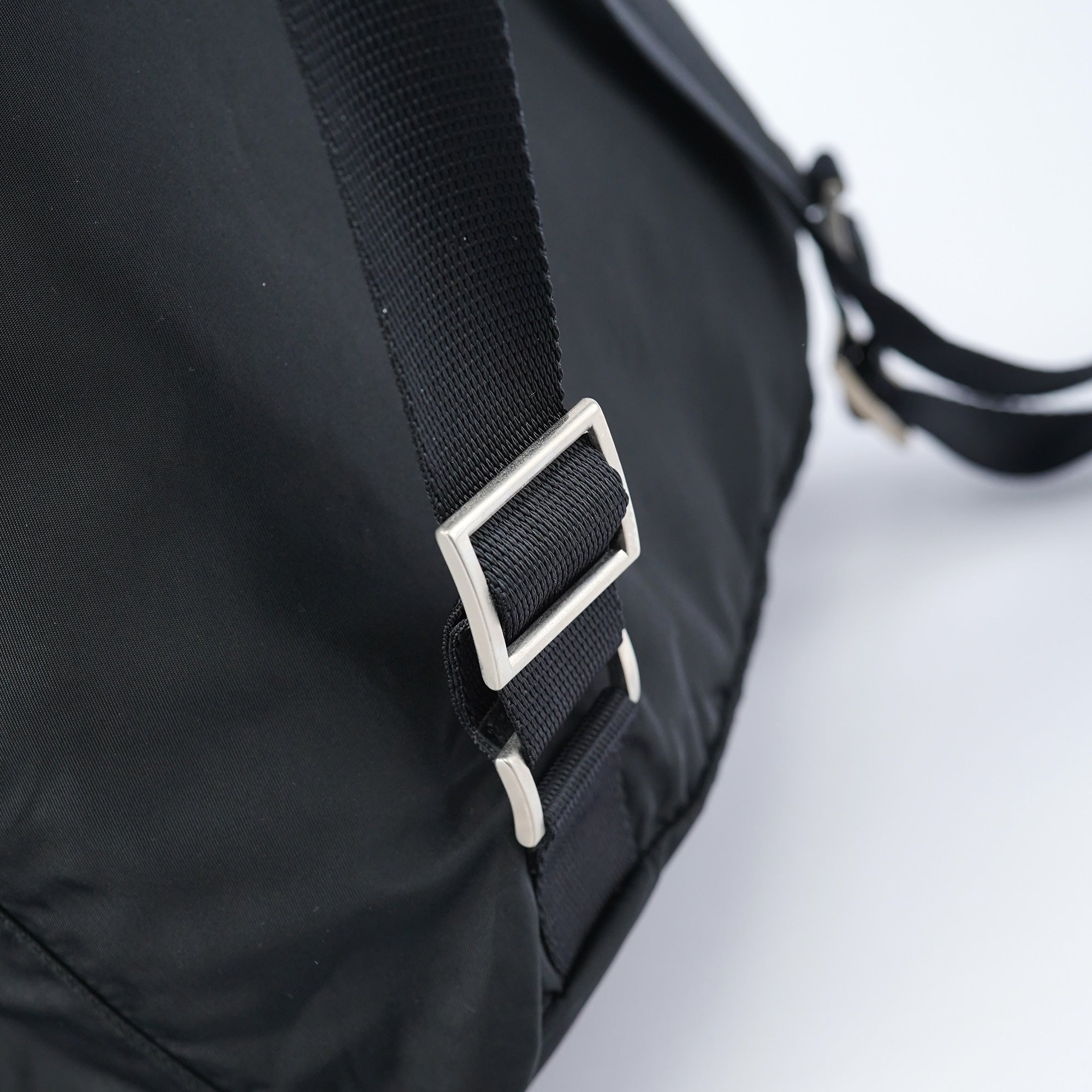 B2811F Black Tessuto Vela Backpack
