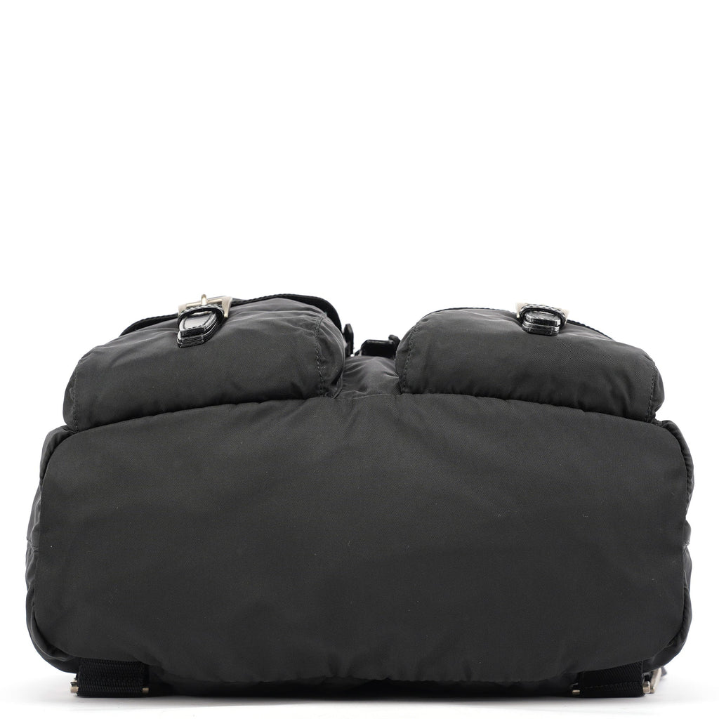B2811F Black Tessuto Vela Backpack