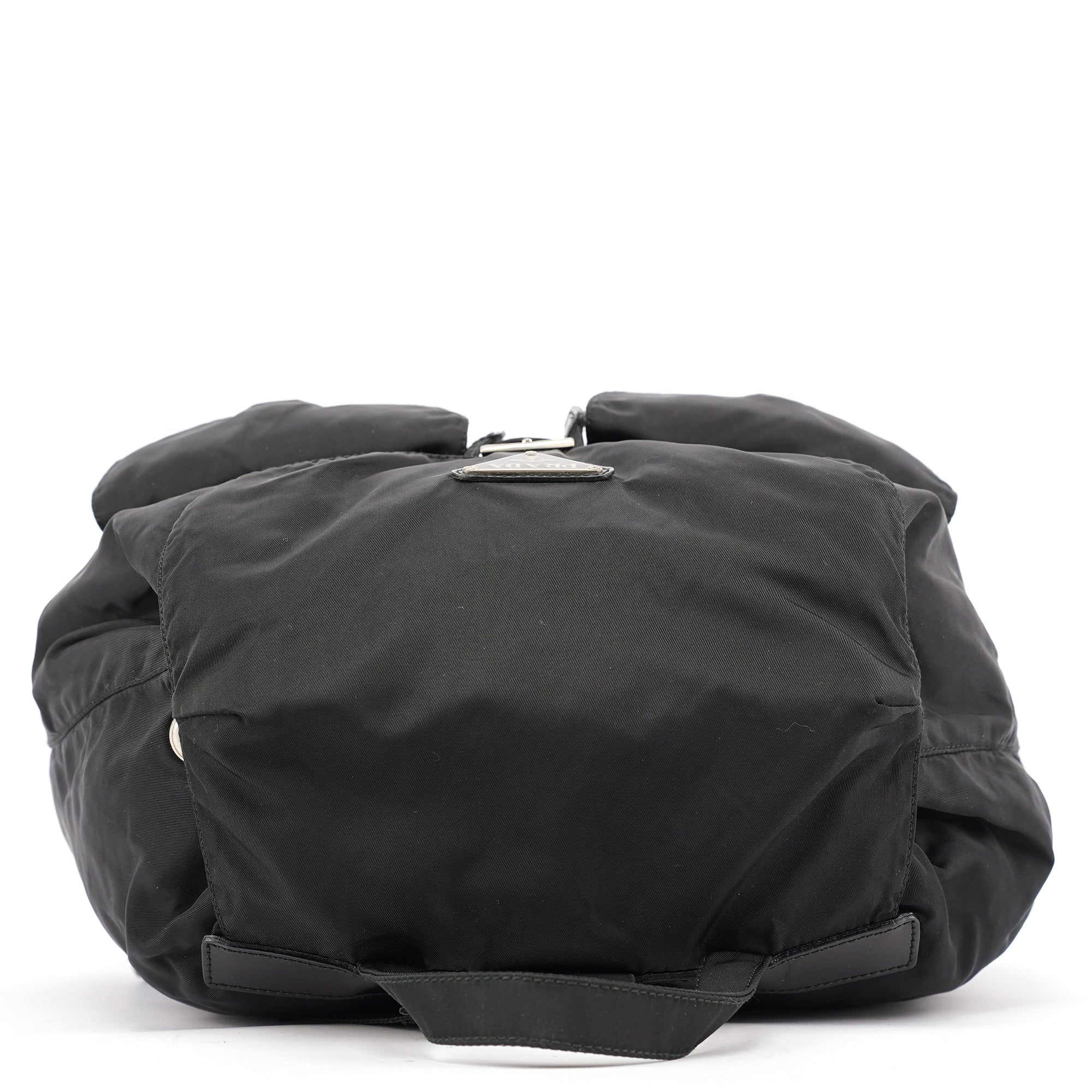 B2811F Black Tessuto Vela Backpack