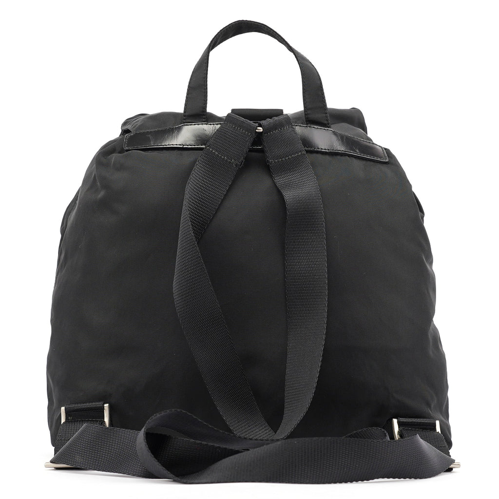 B2811F Black Tessuto Vela Backpack