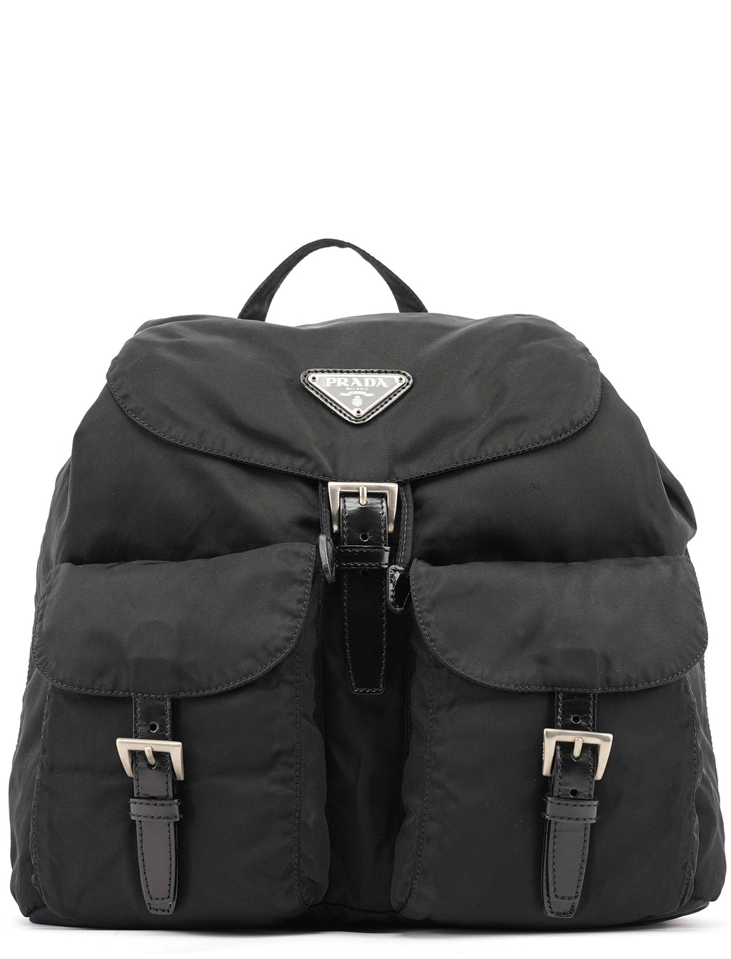 B2811F Black Tessuto Vela Backpack