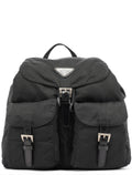 B2811F Black Tessuto Vela Backpack